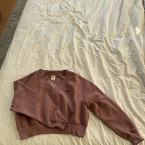 Nike Women's V-Neck Sweater - Mauve